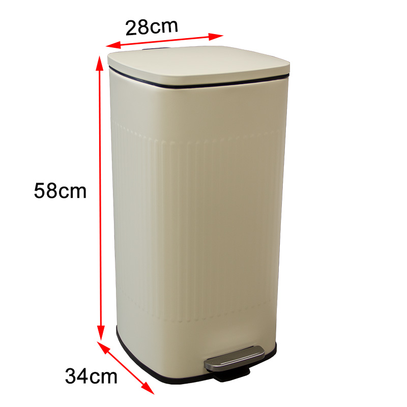square pedal bin -Mülleimer -Pedalbehälter