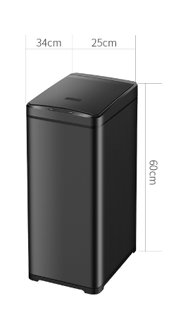 50 l großer Kapazität Schlanker schmaler Küchensensor STAUTBIN MOUNDLALSLOSSLASTLAHLES STAEL Hotel Müllbehälter Automatisch Smart Müllbehälter
