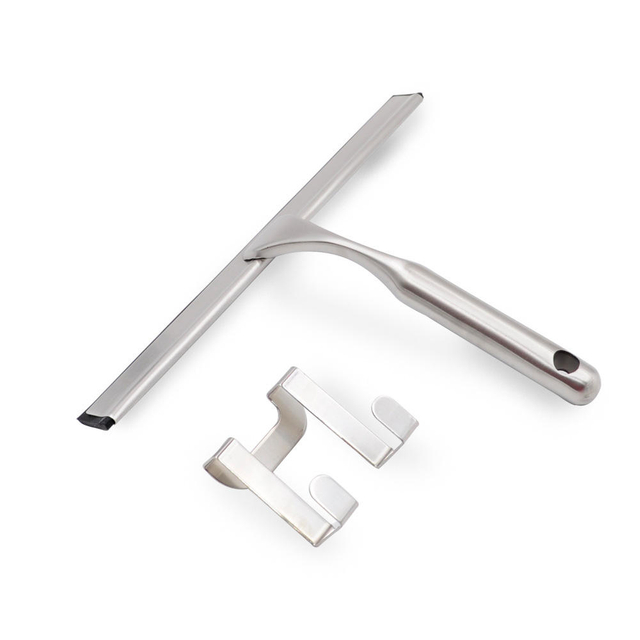 Wischerdusche Rakel Edelstahl mit Gummiblatt