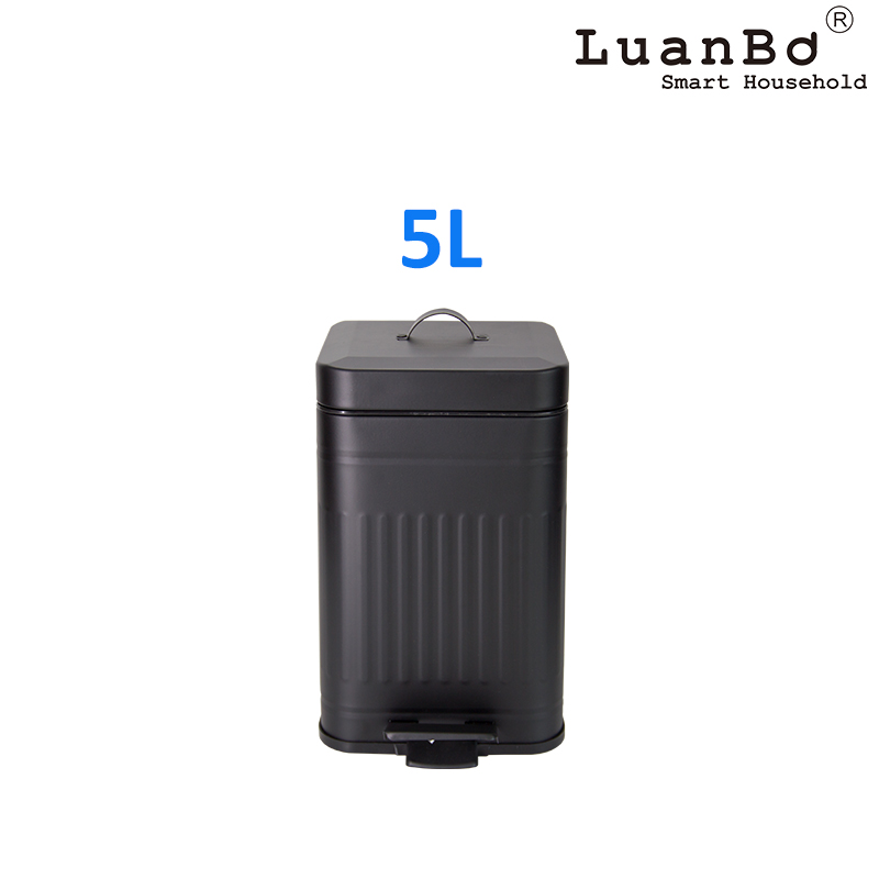 5L/30L quadratischer römischer säulenförmiger Treteimer mit Soft-Close-Funktion und Offenbleiben für Küche und Badezimmer