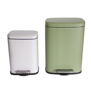 Rechteckiger 12-Liter-Mülleimer mit Treteimer und Soft-Close-Deckel für das Wohnzimmer