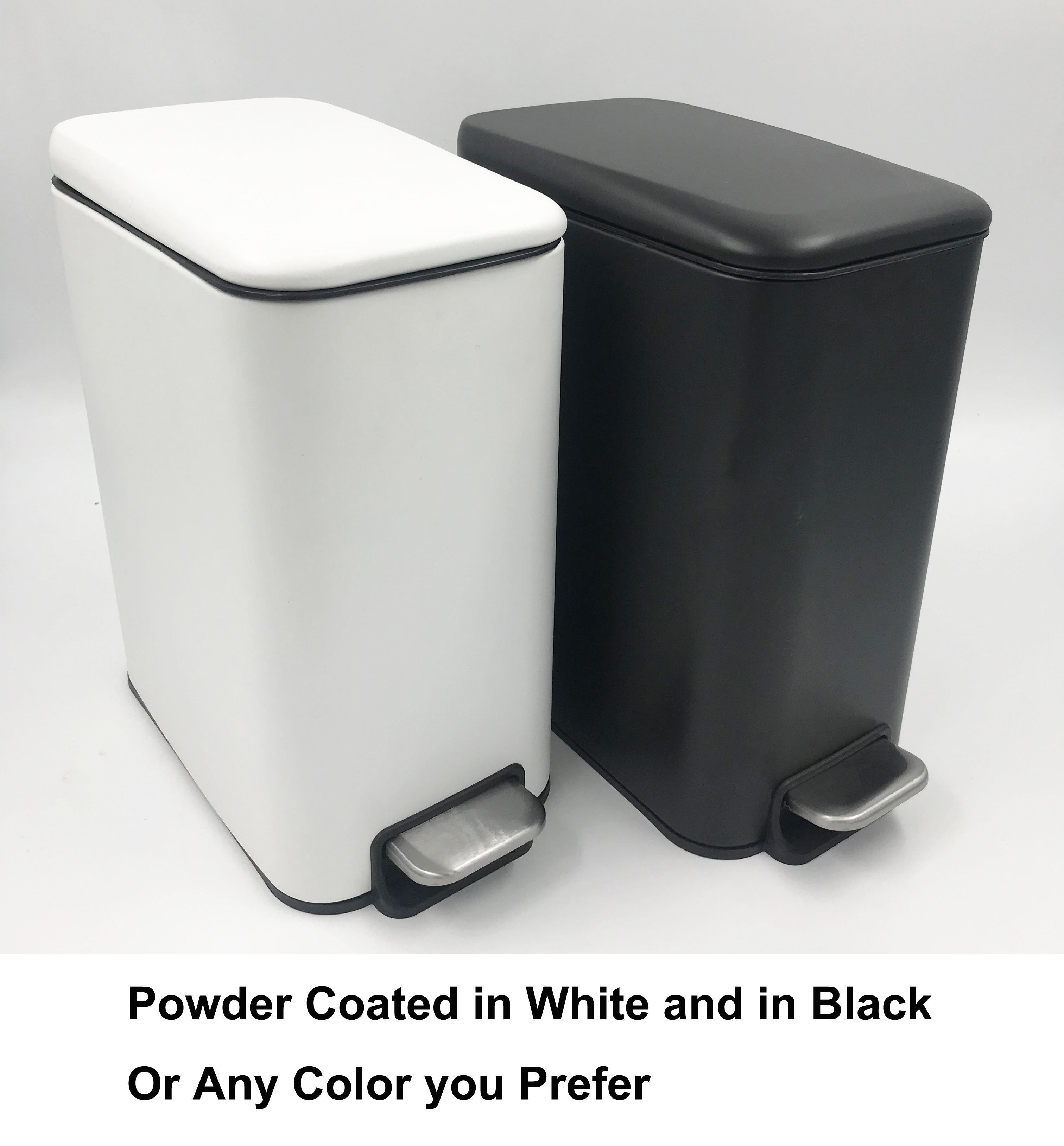 Stahlschritt -Pedal -Müll mit innerem Eimer für Zuhause