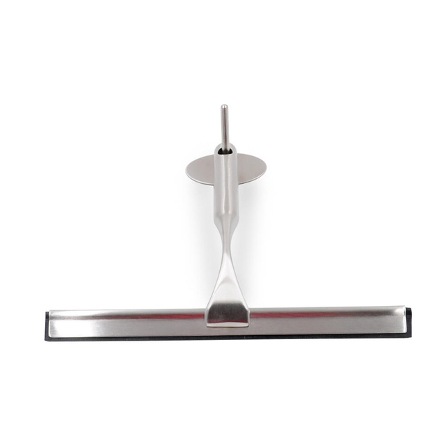 Fensterglaswischer Duschkreiber Edelstahl mit Gummiblatt