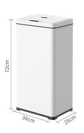 42L große Kapazität Küchensensor STAUTBIN MOTOUDLESS DOMTLALALAHLES STAEL Hotel Küche Müllbehälter Automatisch Smart Sensor Abfallbehälter