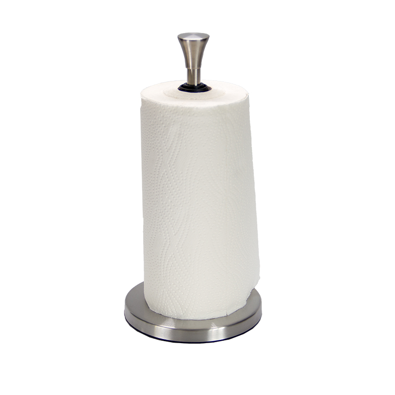 Robuster Küchen-Papierhandtuchhalter aus Edelstahl mit Saugnapf