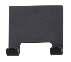 Schwarzer 3M -Kleberhaken Edelstahl