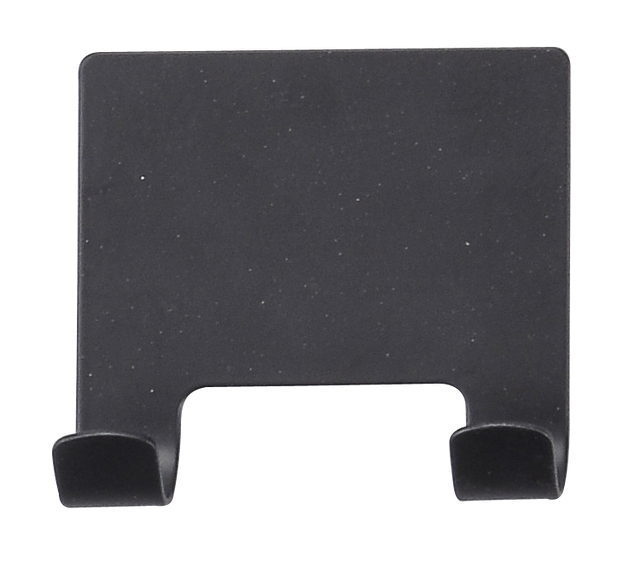 Schwarzer 3M -Kleberhaken Edelstahl