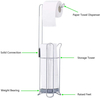Eigenständiger Toilettenpapier Dispenser gebürstet Nickel Stand up Toilettengewebe -Rollhalter