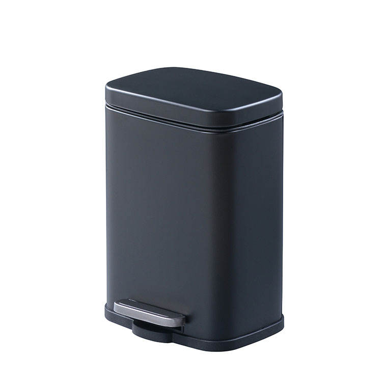 Antike Roségold rechteckige beliebte Modelle 2024 Abfallbehälter Bronze Quadratmülleimer Heiß verkaufen Bronze quadratische Pedalbehälter