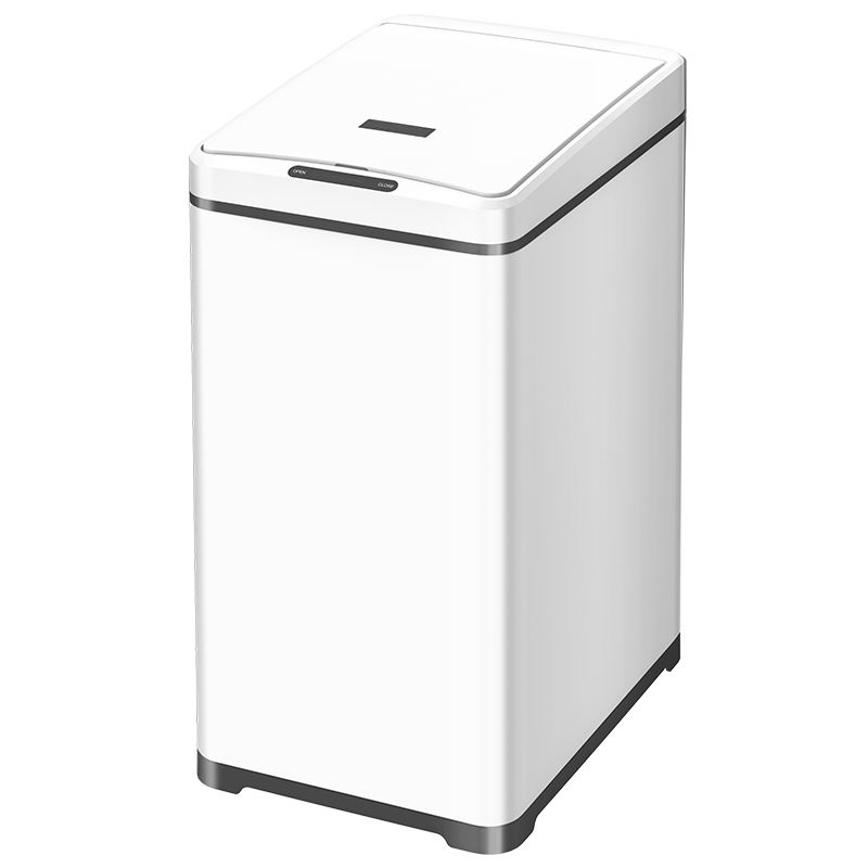 50 l großer Kapazität Schlanker schmaler Küchensensor STAUTBIN MOUNDLALSLOSSLASTLAHLES STAEL Hotel Müllbehälter Automatisch Smart Müllbehälter