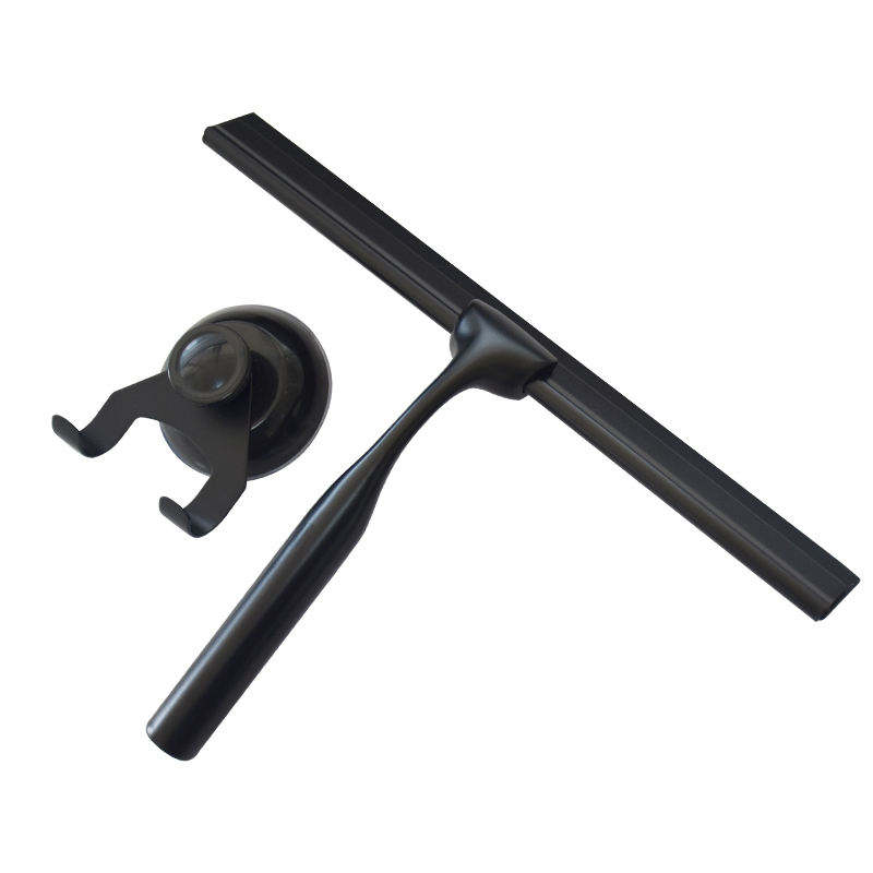 Schwarzer Wischerfreier Handheld Cleaner Duschkreises