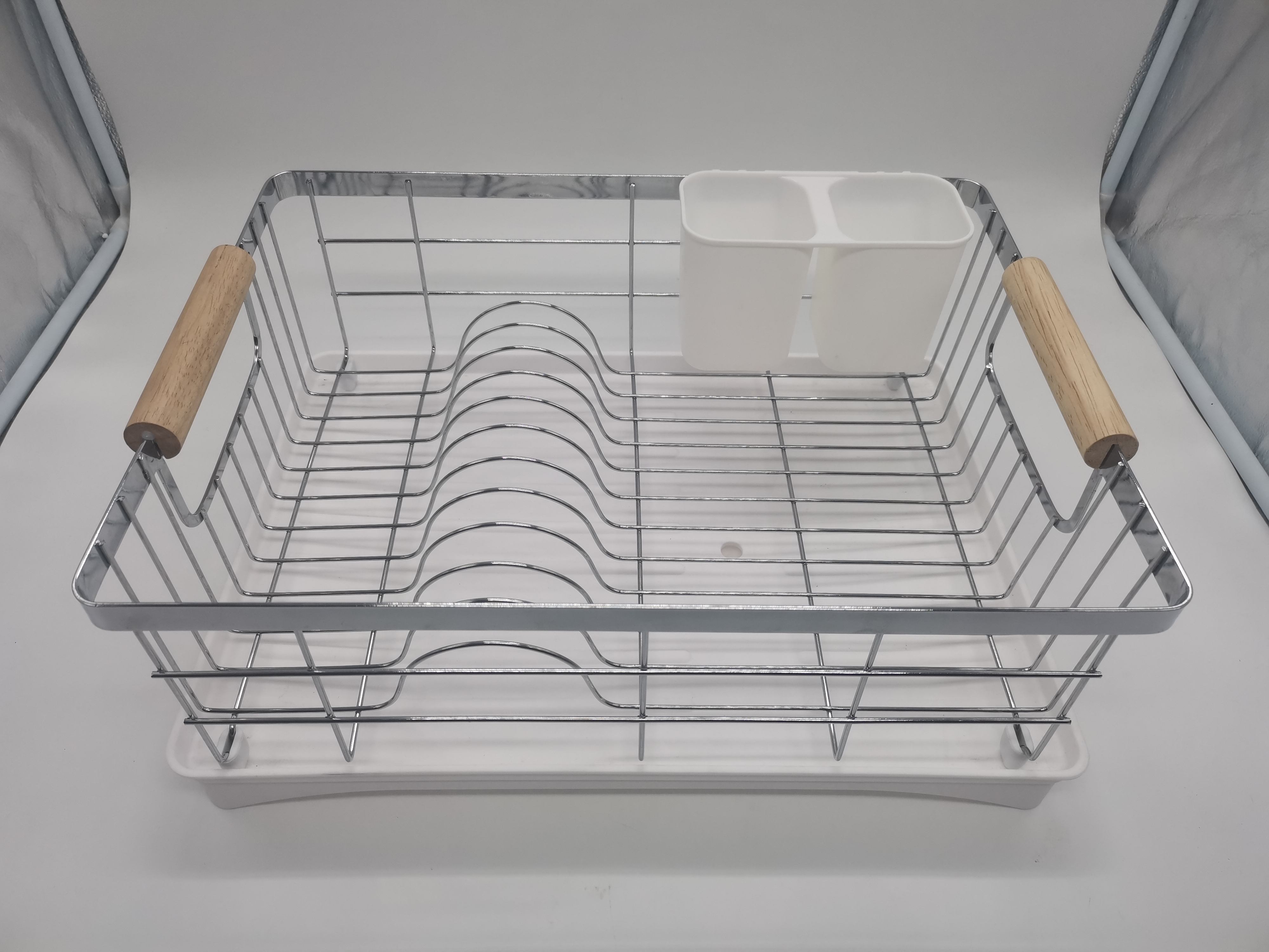 Holzgriff beliebte Gericht Rack Sparen Sie Raumfahrer für Küche