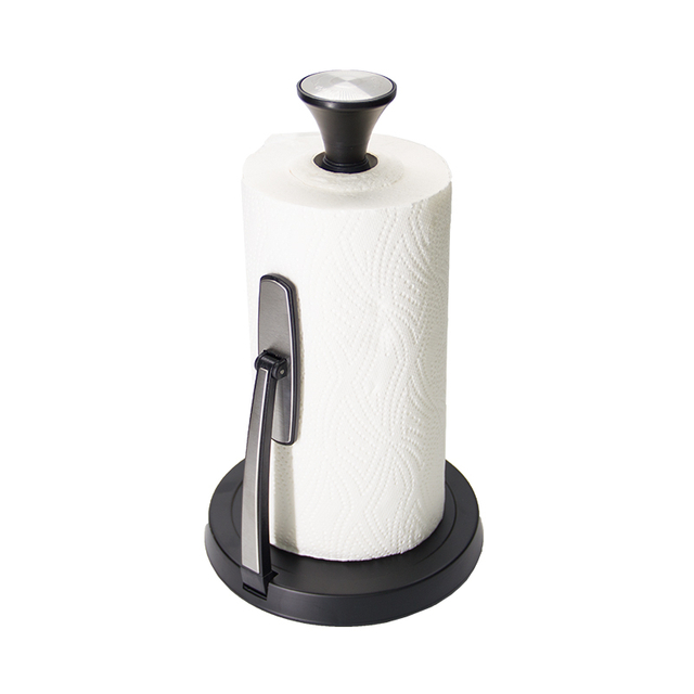 Schwergewichts schwarzer Edelstahlküche stehende Papiertuchhalter