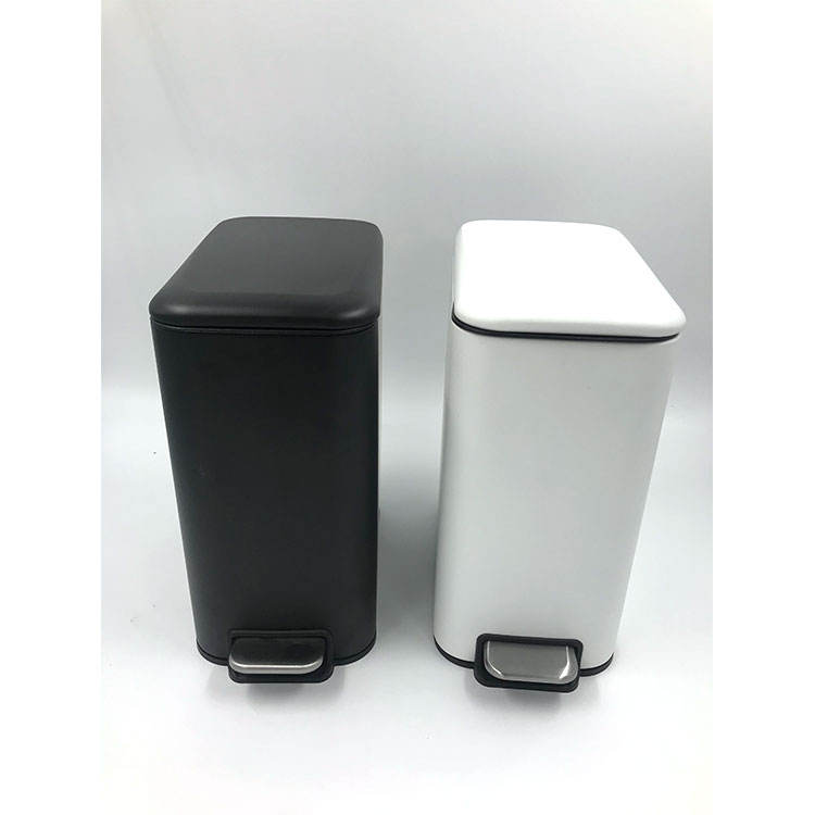2024 Populäres Modell Schlanker schmaler rechteckiger Müll kann die weiße Farbe angepasst werden.