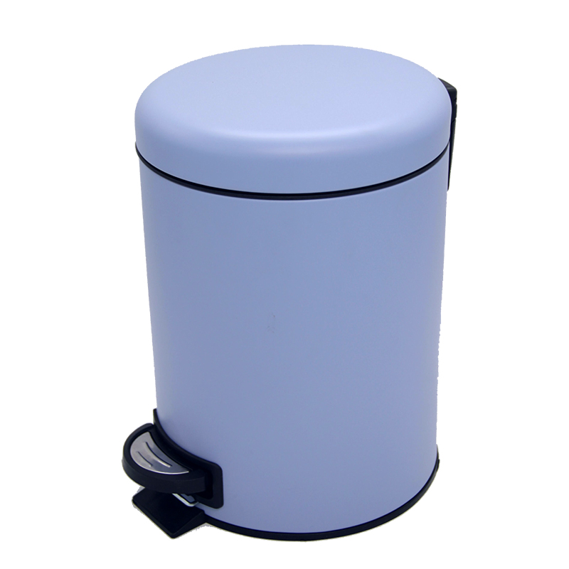 3L/5L/12L/20L/30L Stylish pulverbeschichtetes runde weiche, enge Metallpedal -Mülleimer -Mülleimer für Küche und Badezimmer