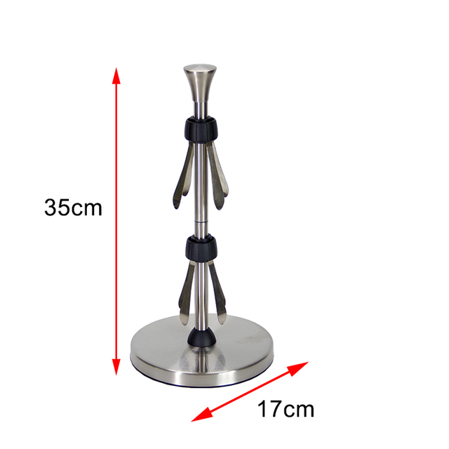 Robuster Küchen-Papierhandtuchhalter aus Edelstahl mit Saugnapf