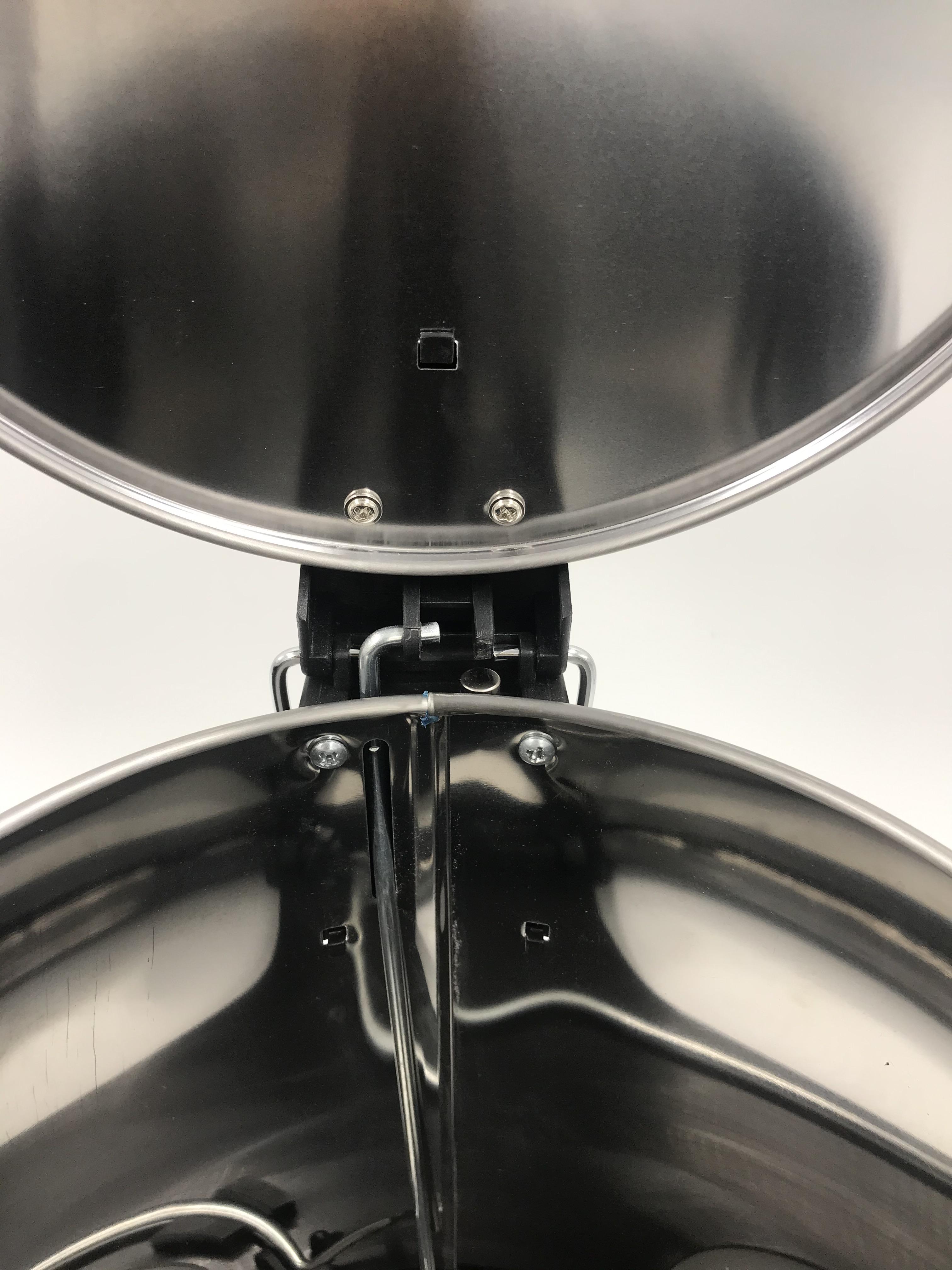 Goldmüll Pedalbehälter Edelstahl Fuß Pedal Müllbehälter