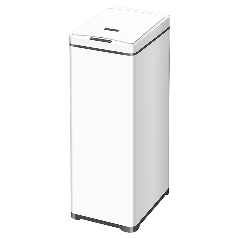 50 l großer Kapazität Schlanker schmaler Küchensensor STAUTBIN MOUNDLALSLOSSLASTLAHLES STAEL Hotel Müllbehälter Automatisch Smart Müllbehälter