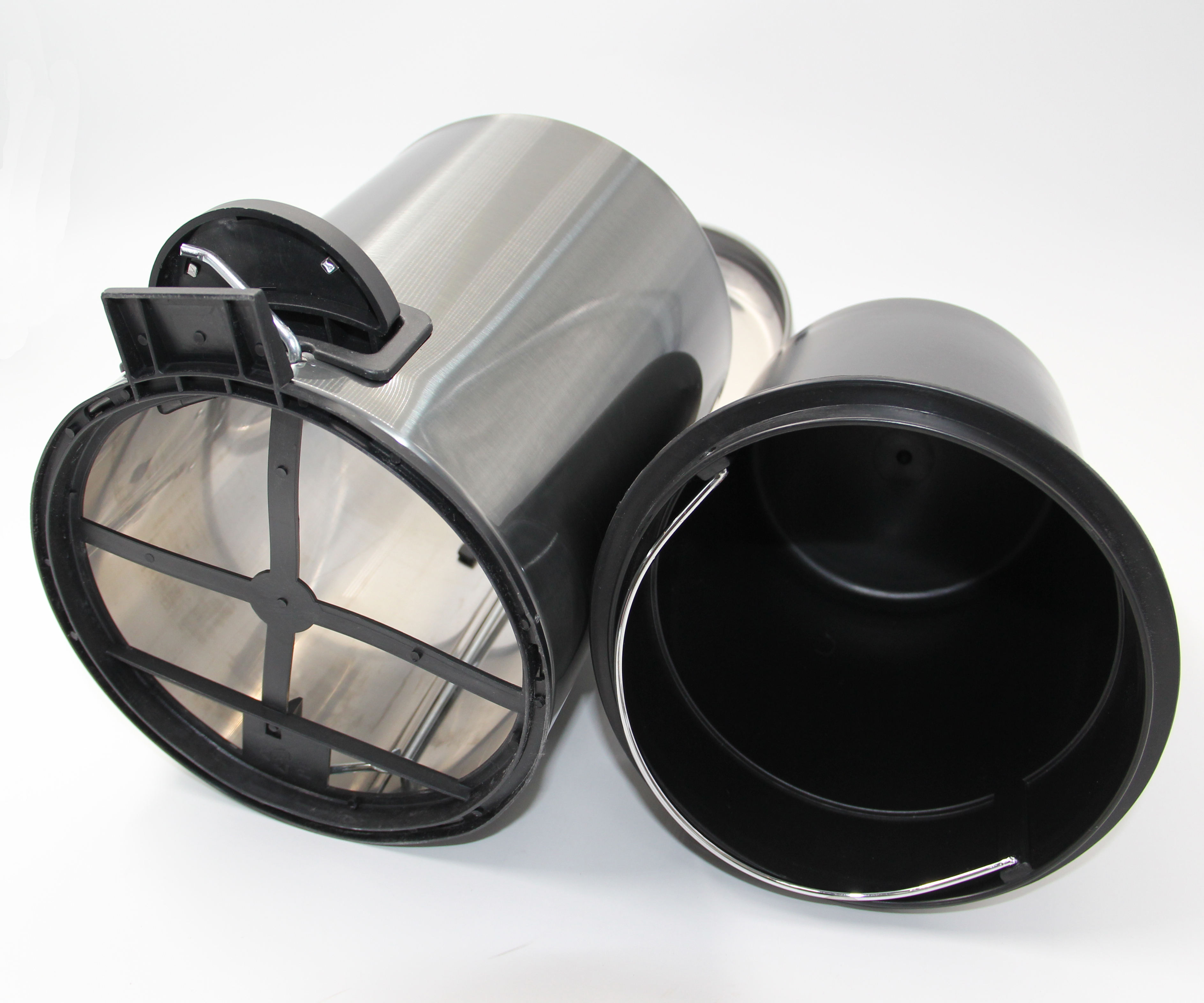 3L Gungrau Farbe Edelstahl Hotel Pedal Bad Badezimmer Zubehör Fußpedal Abfallbehälter 410 Beschichtungsmüll Can