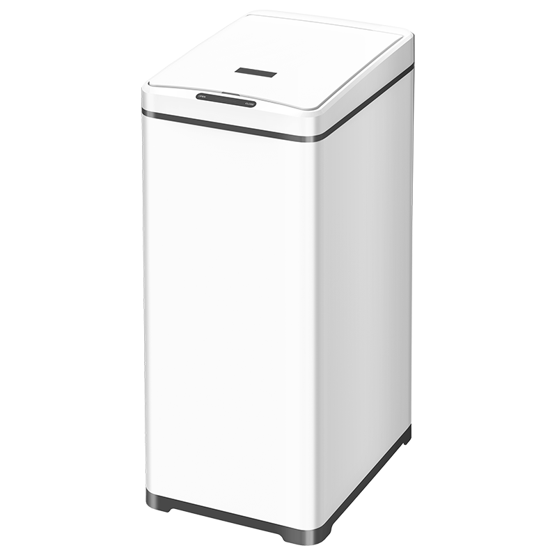 42L Kapazität Schlanker schmaler Küchensensor STAUTBIN MOTOUDLESS DOMTLOSLASTEN STAEL Hotel Müllbehälter Automatisch Smart Müllbehälter