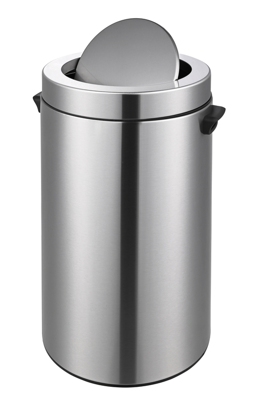 40L Runde Edelstahl -Schwung -Deckel -Mülleimer für Zuhause und Büro, für Boden und Desktop