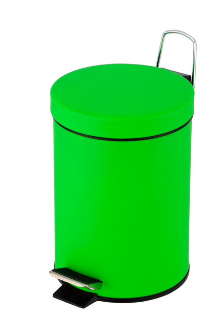 Attraktiver Preis neuer farbpulverbeschichteter Mülleimer Pedal Fuß Pedalbehälter kleiner Fuß Pedal Edelstahl Müll können