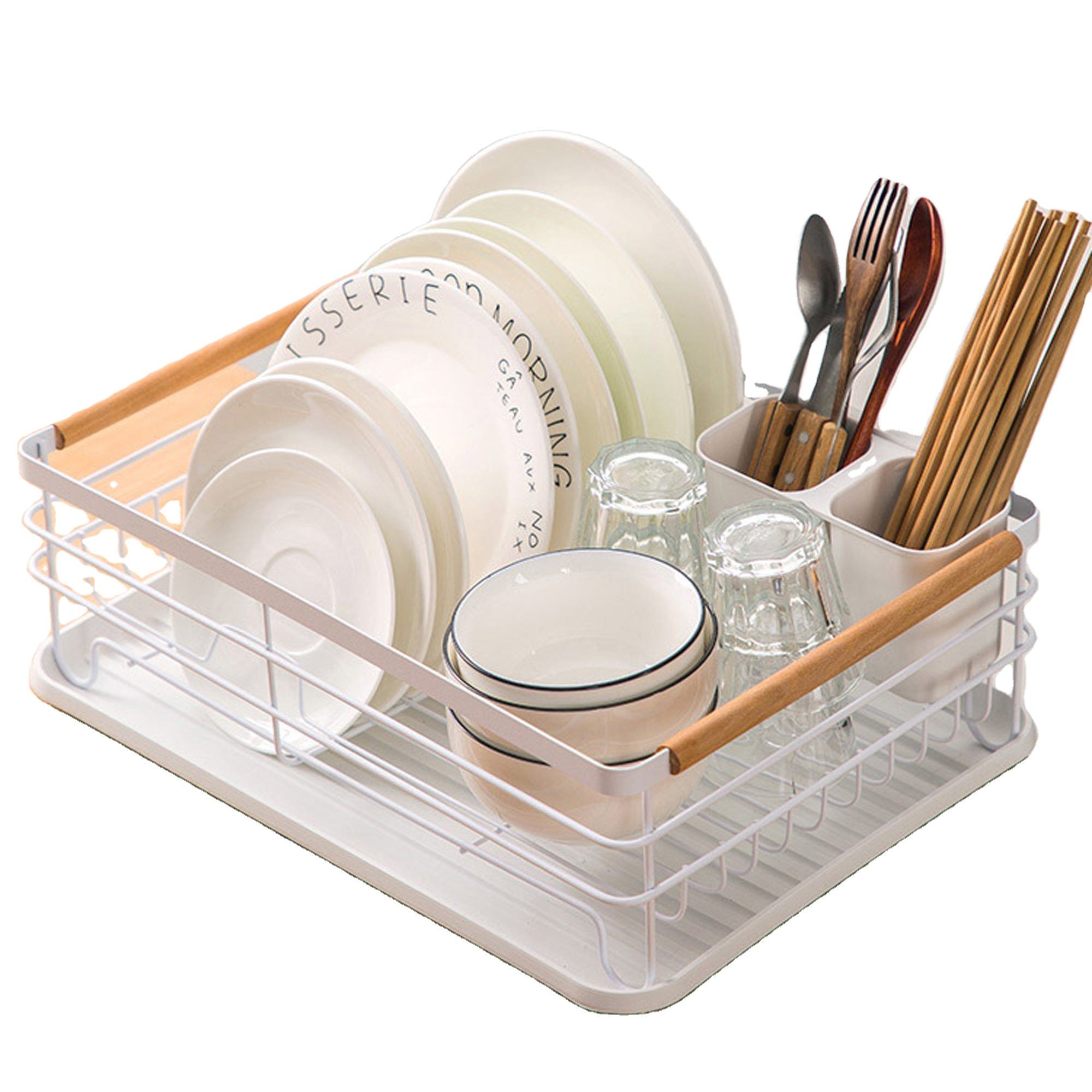 American Style 2024 Beliebte Holzgriff Rack Rack Sparen Sie Raumschale für Küche