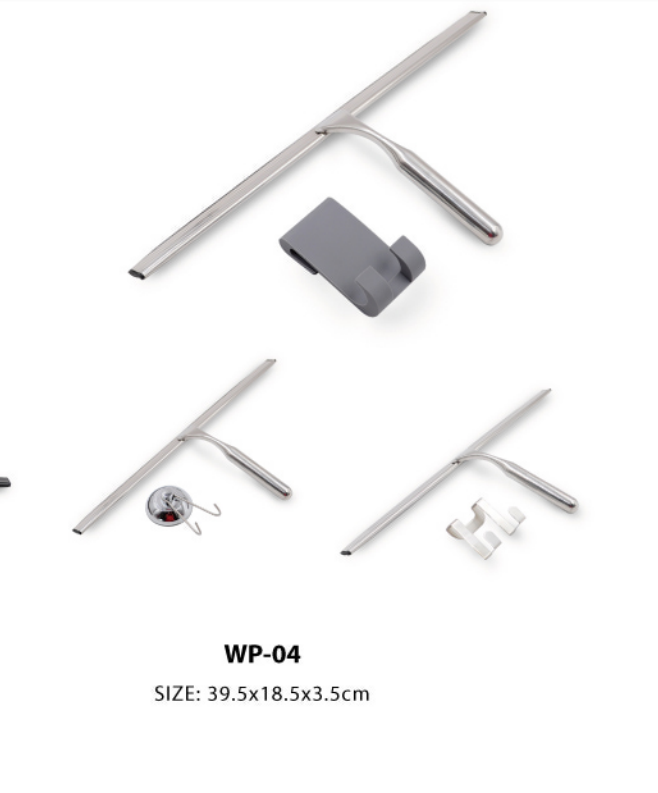 Wischerdusche Rakel Edelstahl mit Gummiblatt