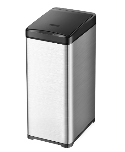 42L Kapazität Schlanker schmaler Küchensensor STAUTBIN MOTOUDLESS DOMTLOSLASTEN STAEL Hotel Müllbehälter Automatisch Smart Müllbehälter