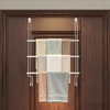Badezimmer-Handtuchhalter, Wandmontage, mehrere Haken, rostfreier Handtuch-Organizer für Zuhause