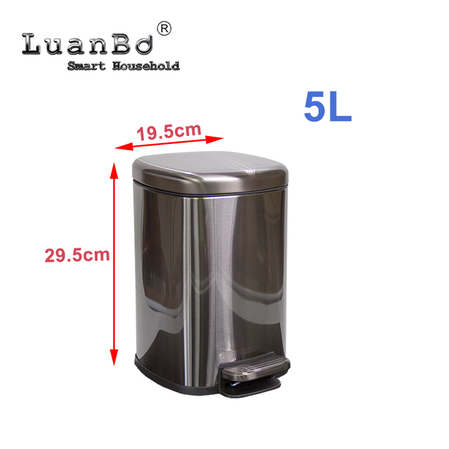 Neuankömmling 5L Treteimer mit Soft-Close-Deckel für Toilette und Badezimmer